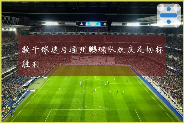 数千球迷与通州鹏瑞队欢庆足协杯胜利